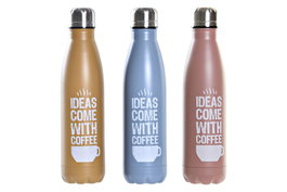 DKD Home Decor Botella Inox Doble 500ml Surtida
