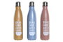 DKD Home Decor Botella Inox Doble 500ml Surtida