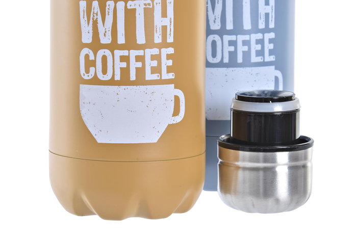 DKD Home Decor Botella Inox Doble 500ml Surtida
