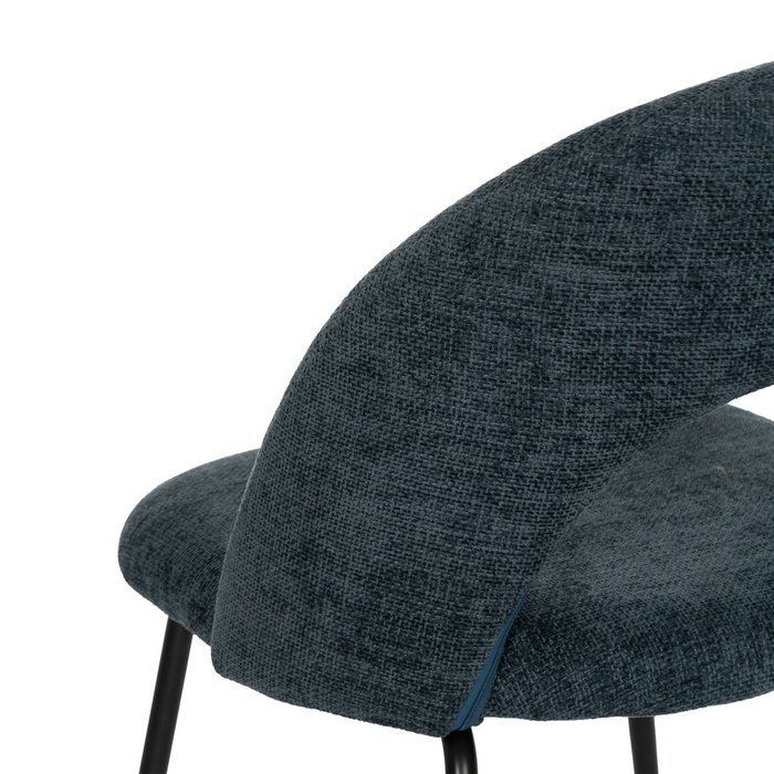 Silla Azul Tejido-Metal Contract 49 X 60 X 81 cm (Set de 4)