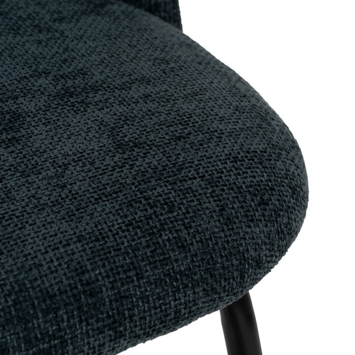 Silla Azul Tejido-Metal Contract 49 X 60 X 81 cm (Set de 4)