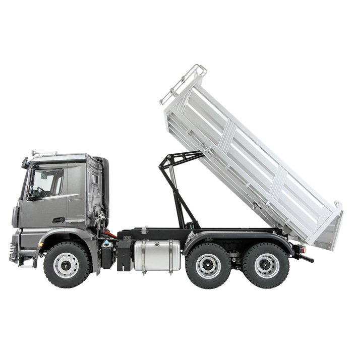 AMEWI Mercedes-Benz Arocs 6x6 Muldenkipper 1:14 RTR Camión Basculante Eléctrico Radio Control 22728 - Antracita