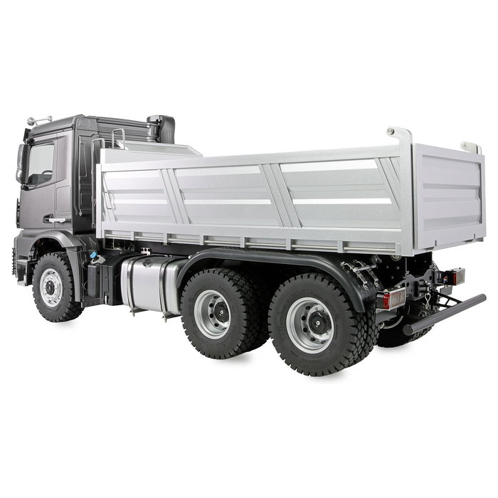 AMEWI Mercedes-Benz Arocs 6x6 Muldenkipper 1:14 RTR Camión Basculante Eléctrico Radio Control 22728 - Antracita