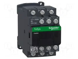 SCHNEIDER ELECTRIC Contactor TeSys D LC1D096BD 3-polar 24VDC