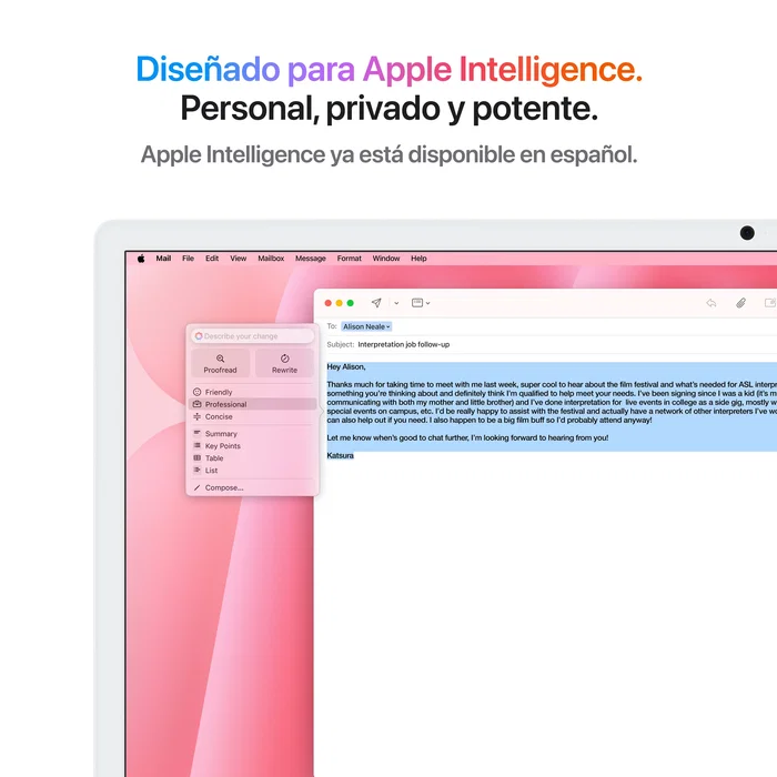 Apple iMac 24 pulgadas Retina 4.5K M4 16GB 256GB SSD Rosa Apple iMac 24 pulgadas Retina 4.5K M4 16GB 256GB SSD Rosa
