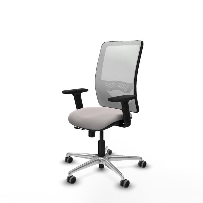 PIQUERAS Y CRESPO Silla de oficina Zulema Blanca con mecanismo Sincro/Traslack