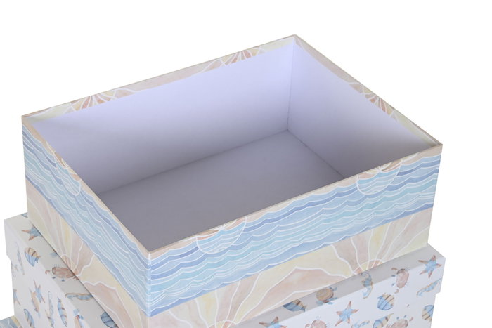 DKD Home Decor Set de 10 Cajas de Almacenaje Multicolor DKD Home Decor Set de 10 Cajas de Almacenaje Multicolor