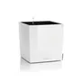 Lechuza LEC4008789163608 Maceta Cube Premium 40 Juego Completo Blanco Brillante