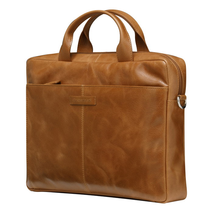 dbramante1928 AMALIENBORG - Maletín Toploader para portátil de 15 pulgadas (38.1 cm), Tirante para hombro, Marrón (Tan), Cuero - Unisex
