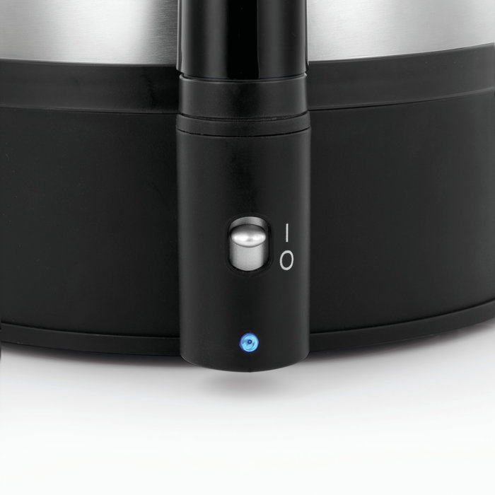 WMF Stelio 0415070011 Cocedor de Huevos, 7 Huevos, Consistencia Ajustable (Duro, Medio, Suave), 380 W, Negro y Cromo