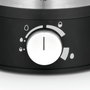 WMF Stelio 0415070011 Cocedor de Huevos, 7 Huevos, Consistencia Ajustable (Duro, Medio, Suave), 380 W, Negro y Cromo