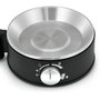 WMF Stelio 0415070011 Cocedor de Huevos, 7 Huevos, Consistencia Ajustable (Duro, Medio, Suave), 380 W, Negro y Cromo