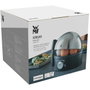 WMF Stelio 0415070011 Cocedor de Huevos, 7 Huevos, Consistencia Ajustable (Duro, Medio, Suave), 380 W, Negro y Cromo