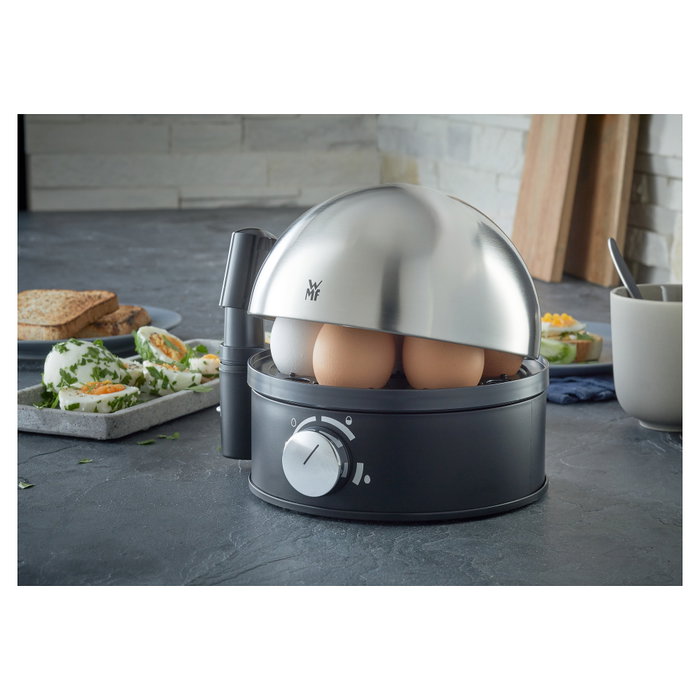 WMF Stelio Eierkocher Negro y Cromo