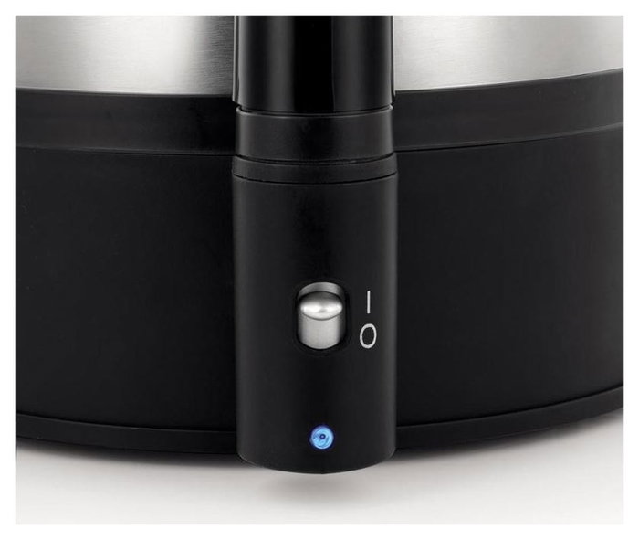 WMF Stelio 0415070011 Hervidor de huevos, 7 huevos, Negro/Cromo