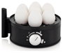 WMF Stelio 0415070011 Hervidor de huevos, 7 huevos, Negro/Cromo