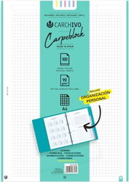 Carchivo Recambio 100H A4 Papel 90 gr 5x5 Para Carpeblock C-Bonus