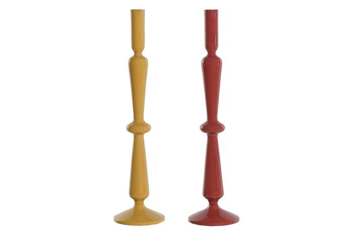 DKD Home Decor Candelabro Sejed Urban Mostaza Terracota Aluminio 10 x 41 x 10 cm (2 Unidades) DKD Home Decor Candelabro Sejed Urban Mostaza Terracota Aluminio 10 x 41 x 10 cm (2 Unidades)