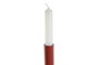 DKD Home Decor Candelabro Sejed Urban Mostaza Terracota Aluminio 10 x 41 x 10 cm (2 Unidades)