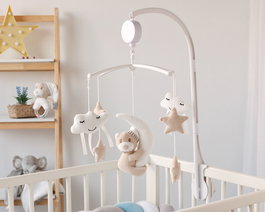 KioKids Móvil Musical Cuna Dolci Amici Oso Beige +0 Meses