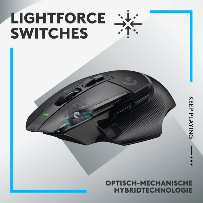 Logitech G G502 X LIGHTSPEED Ratón Gaming Inalámbrico RGB, 25600 DPI, Hero 25K Sensor, Lightsync - 910-006180