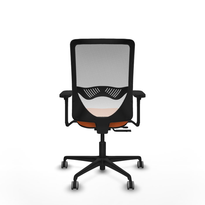 PIQUERAS Y CRESPO Silla de oficina Zulema Naranja y Blanco PIQUERAS Y CRESPO Silla de oficina Zulema Naranja y Blanco
