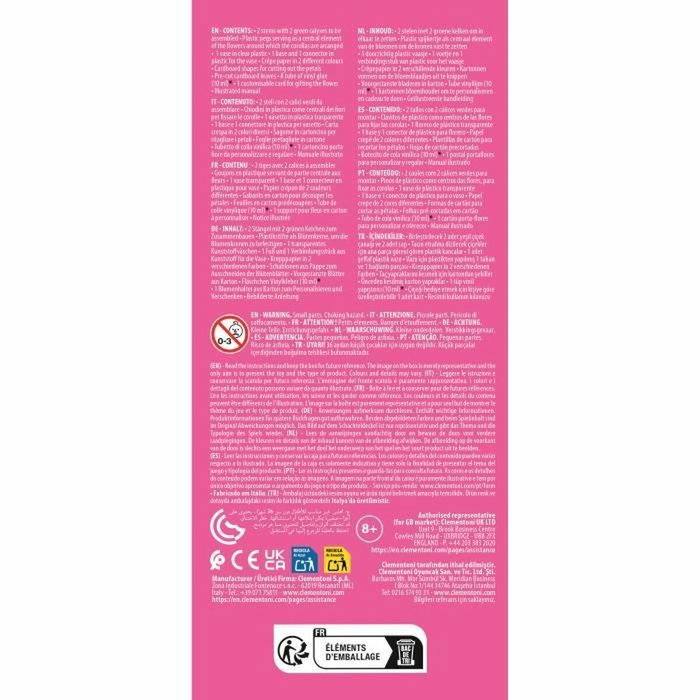 CLEMENTONI Creador flores Rosa Create your Flowers Idea