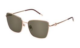 Furla SFU714-580300 Gafas de sol doradas con cristal gris espejo