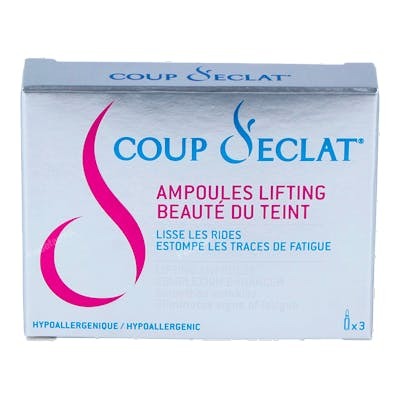 COUP D ECLAT Ampollas Lifting 3Amp. Efecto Lifting Facial Instantáneo Suaviza Arrugas y Marcas de Expresión 8 Horas Rostro Luminoso COUP D ECLAT Ampollas Lifting 3Amp. Efecto Lifting Facial Instantáneo Suaviza Arrugas y Marcas de Expresión 8 Horas Rostro Luminoso