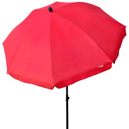 Aktive Beach Sombrilla de jardín 240 cm rojo con protección UV30