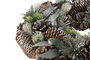 DKD Home Decor Corona Navidad Alpina Verde Natural Piña Porexpan 34 x 8.5 x 34 cm (2 Unidades)