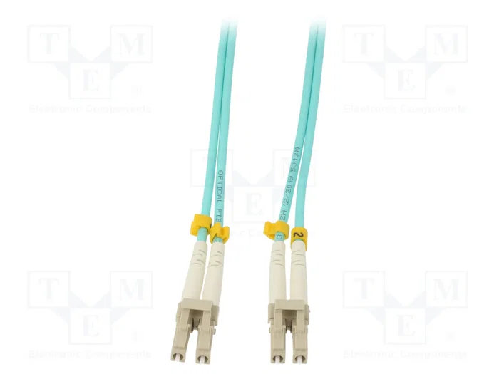 QOLTEC Cable de conexión de fibra óptica OM3 LC/UPC Duplex 1m QOLTEC Cable de conexión de fibra óptica OM3 LC/UPC Duplex 1m