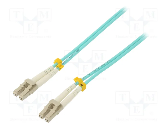 QOLTEC Cable de conexión de fibra óptica OM3 LC/UPC Duplex 1m QOLTEC Cable de conexión de fibra óptica OM3 LC/UPC Duplex 1m