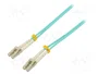 QOLTEC Cable de conexión de fibra óptica OM3 LC/UPC Duplex 1m