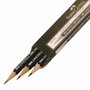 Faber Castell Lápiz Corto con Goma para Recambio 9000 B (Set de 3)