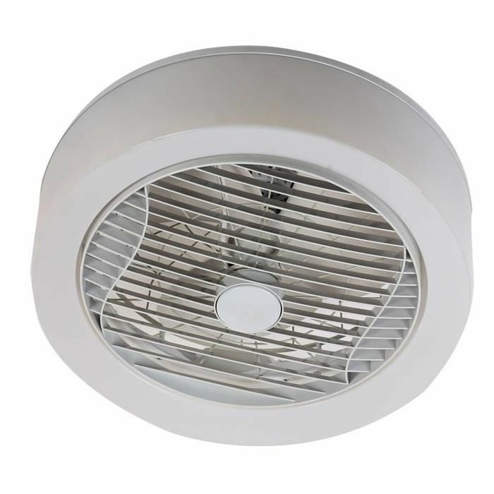 Farelek Ventilador de techo blanco Ø40cm 95W con corona de iluminación LED
