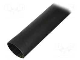 HELLERMANNTYTON Tubo termoretráctil con pegamento 19mm 1,22m negro