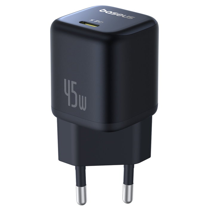 Baseus PicoGo GaN Cargador 45W USB-C Negro EU Baseus PicoGo GaN Cargador 45W USB-C Negro EU