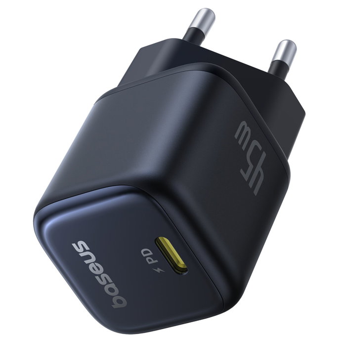 Baseus PicoGo GaN Cargador 45W USB-C Negro EU Baseus PicoGo GaN Cargador 45W USB-C Negro EU