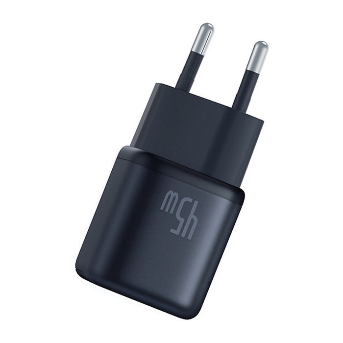 Baseus PicoGo GaN Cargador Rápido 45W USB-C PD EU Negro - Modelo PicoGo