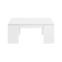 Forés/Arkit Mesa centro elevable, blanco brillo