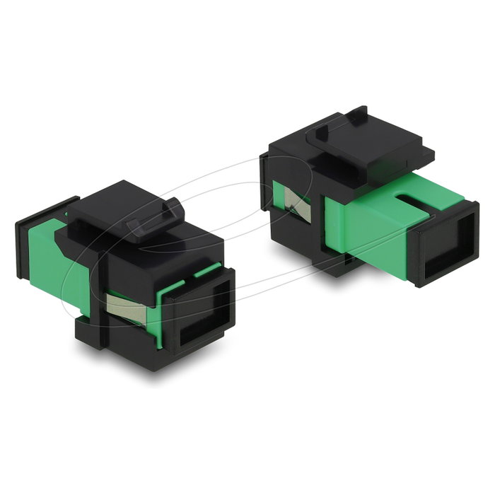 DeLOCK 87121 Módulo Keystone SC Simplex Verde/Negro