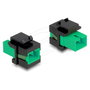 DeLOCK 87121 Módulo Keystone SC Simplex Verde/Negro