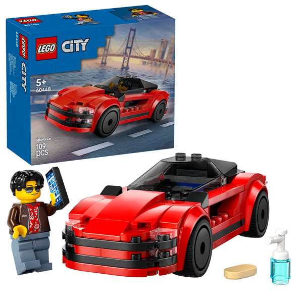 LEGO City Juego de Construcción Deportivo Rojo - Set de construcción para niños a partir de 6 años