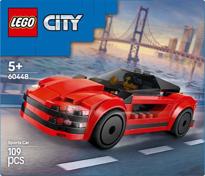 LEGO City Juego de Construcción Deportivo Rojo - Set de construcción para niños a partir de 6 años