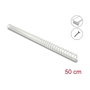 DeLOCK Canaleta Flexible Autoadhesiva y Atornillable 25 x 26 mm - 50 cm Gris