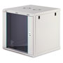 Digitus Bastidor de Pared Dynamic-N 12U, 600x600 mm, Puerta de Cristal, Gestion de Cables, Rieles, 60 kg de Carga, sin Montar