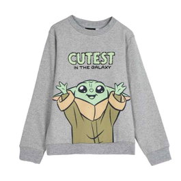 Cerdá Sudadera The Mandalorian Grogu Cotton Brushed Niño 8 Años Beige