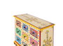 GINER Y COLOMER Mueble Auxiliar con 9 Cajones Pintados a Mano Multicolor en Madera de Mango