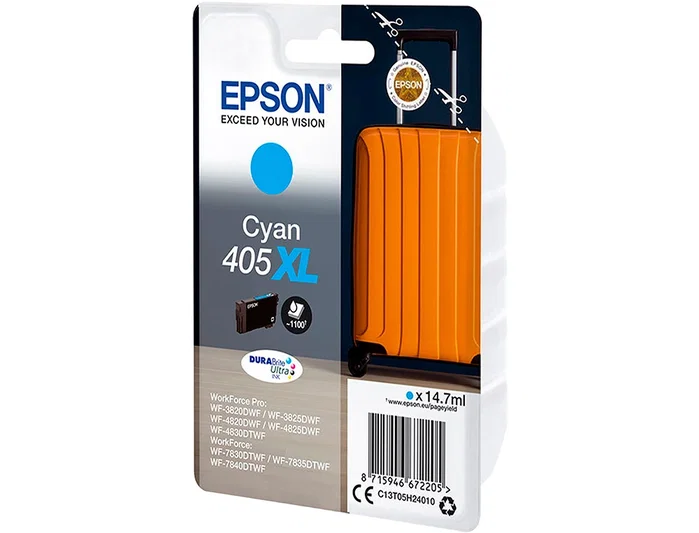 Epson 405XL Cyan DURABrite Ultra Ink Cartridge Epson 405XL Cyan DURABrite Ultra Ink Cartridge